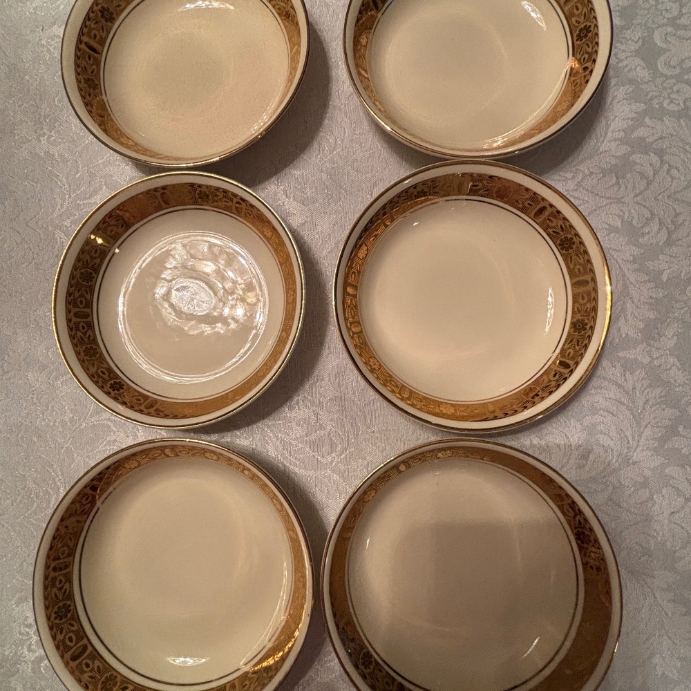Set of 4 Burleigh Ware Zenith Fruit Nappies